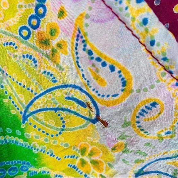 Upcycled boho sari silk tank top - Picture 7 of 7